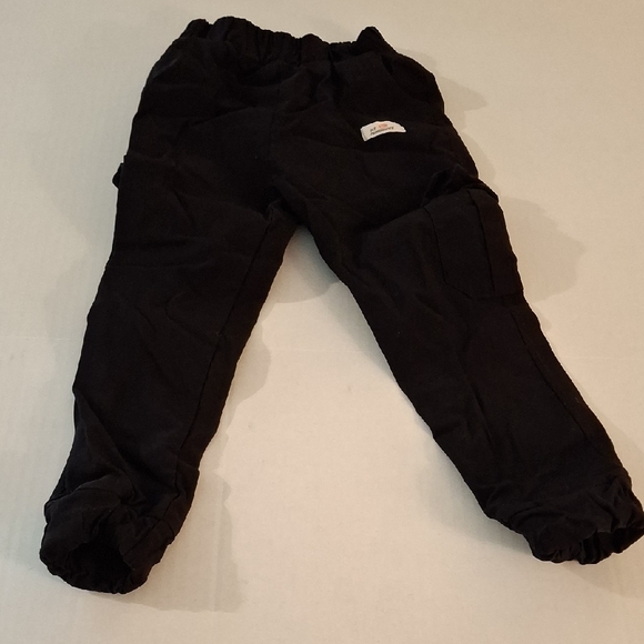 Kids Black Elastic Waist Pants - Picture 1 of 6
